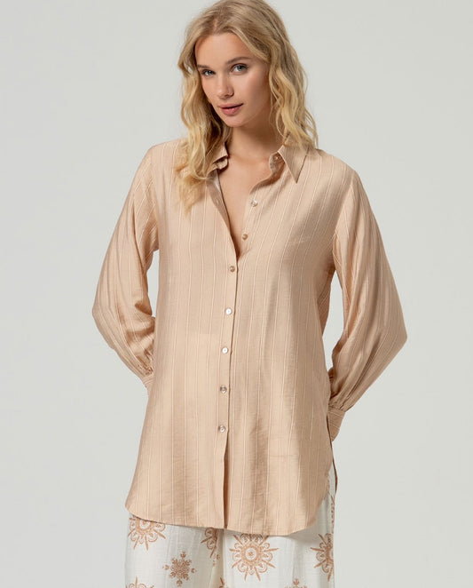 CAMICIA LUNGA STRIPE