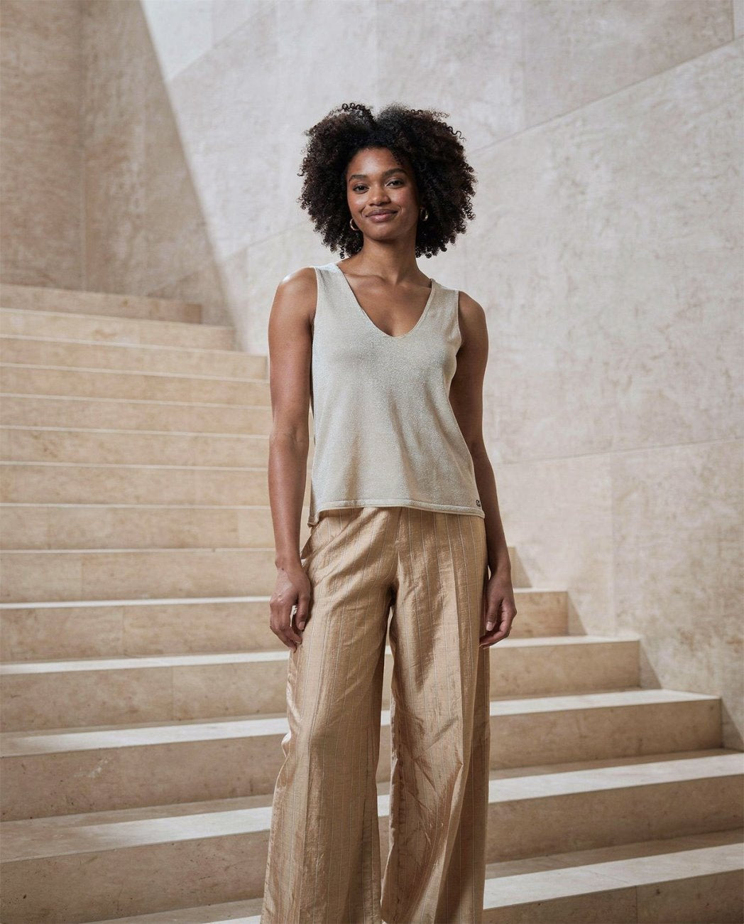 Pantalone fantasia dritto